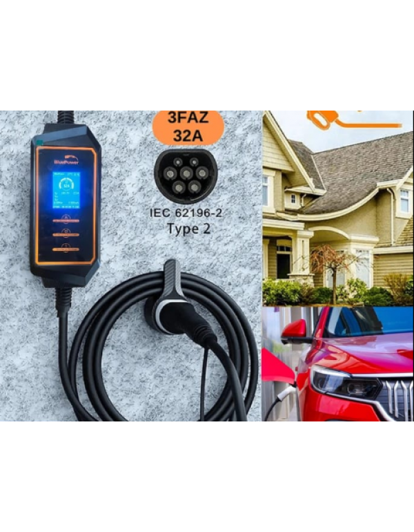 22 kW Taşınabilir Araç Şarj Cihazı 22 kW Taşınabilir Araç Şarj Cihazı